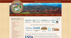 Desktop Screenshot of cityofhurricane.com